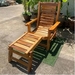 รูปย่อ Sukthongเเพร่ เก้าอี้ระนาดใหญ่ ไม้สักทอง สีไม้ธรรมชาติขัดเคลือบเงา ปรับนั่งนอนได้ 3 ระดับ รูปที่2