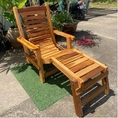 Sukthongเเพร่ เก้าอี้ระนาดใหญ่ ไม้สักทอง สีไม้ธรรมชาติขัดเคลือบเงา ปรับนั่งนอนได้ 3 ระดับ