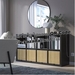 รูปย่อ Promotion!! Bookcase wooden bookcase KALLAX bookshelf KALLAX shelf blackbrown 77x147 cm. TV cabinet IKEA bookshelf shelf TV stand. รูปที่4