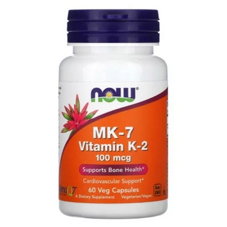 Now Foods MK7 Vitamin K2 100 mcg  60 Veg Capsules  now foods mk7 k2  vitamin k2 mk7k2  now mk7 k2 รูปที่ 1