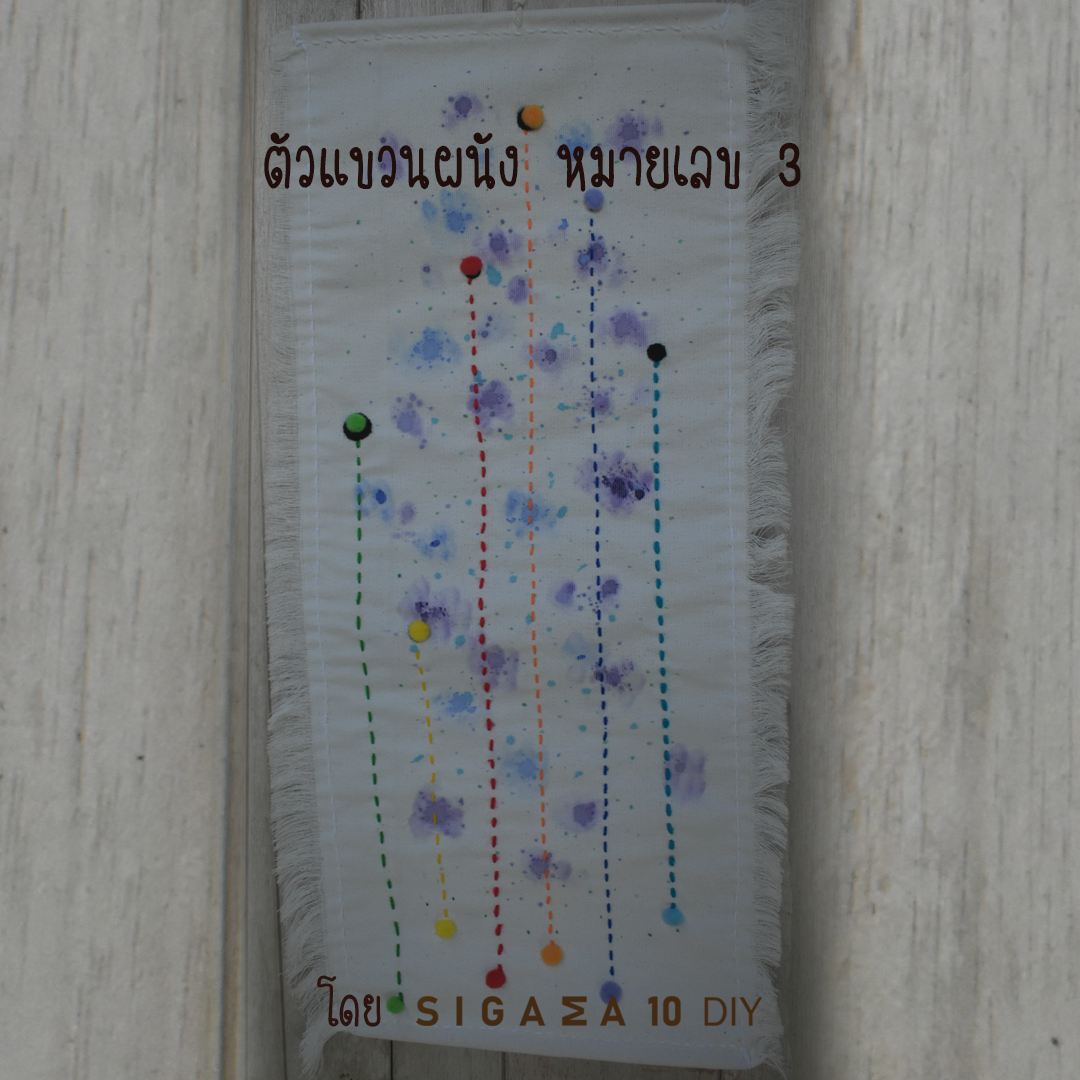 ภาพปัก แขวนตกแต่งผนังบ้าน ลาย 1-6 รูปที่ 4
