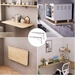 รูปย่อ 【เรือจากประเทศไทย】2pcs Stainless Steel Folding Triangle Wall Shelf Folding Writing Desk Rack 810121416 Inch Wall Shelf Load Kilogram 100Kg Adjustable Mounted Wall Shelf รูปที่3