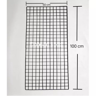 ตะแกรงอเนกประสงค์ grid panel ตะแกรงเคลือบพลาสติก สีขาว  ดำ เหล็กเคลือบพลาสติก ตะแกรงชุบพลาสติก เหล็กหนา 4 มม. เคลือบด้วยพลาสติก รูปที่ 1