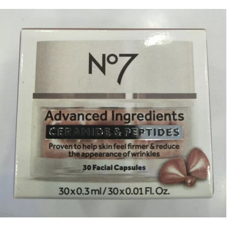 New!!! No7 Ceramide+Peptides 30 แคปซูล สูตรผิวตึงกระชับ ลดริ้วรอย รูปที่ 1