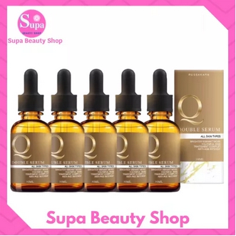 5 ขวด  Q Double Serum คิวเซรั่ม ของแท้ 100 ช่วยให้หน้าขาวกระจ่างใสขึ้น กำจัดกระ ฝ้า ริ้วรอย ขนาด 30 มล.  1 ขวด รูปที่ 1