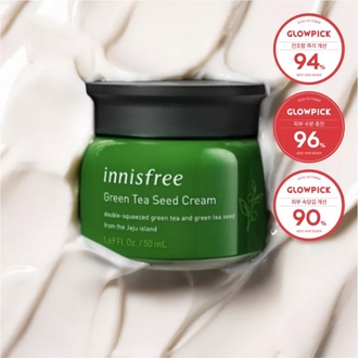 Innisfree Green Tea Seed Cream 50 ml. ครีมเนื้อนุ่มที่อุดมไปด้วยความชุ่มชื้น ช่วยเติมน้ำให้กับผิวที่แห้ง เพื่อให้ผิวอ่อนนุ่มแล รูปที่ 1