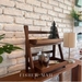 รูปย่อ ชั้นวางของ ชั้นวางของไม้สัก ชั้นวางของมินิมอล Floor drop tree shelf teakwood รูปที่3