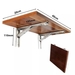 รูปย่อ 2pcs stainless steel folding tripod wallmounted folding table frame saves space 8101214 inch shelf can support 150 kg รูปที่3