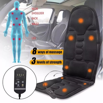 คุณภาพสูง เบาะนวดไฟฟ้า มีรีโมทควบคุม เบาะนวดในรถ เบาะนวดหลัง เบาะนวดให้ความร้อน massage cushion ใช้ได้ทั้งในรถ ในบ้าน นวดได้ 5จุด ปรับได้ 8ระดับ รูปที่ 1