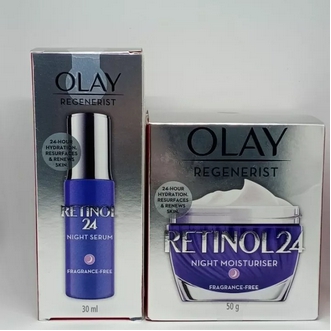 พร้อมส่ง exp022023 Olay Regenerist Retinol24 Night SerumCream โอเลย์ รีเจนเนอรีส เรตินอล24 ไนท์ เซรั่มครีม 30มล. รูปที่ 1