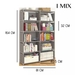รูปย่อ I MIX B10 ตู้หนังสือ ชั้นวางของ ชั้นวางหนังสือ โครงเหล็ก DIY รูปที่3