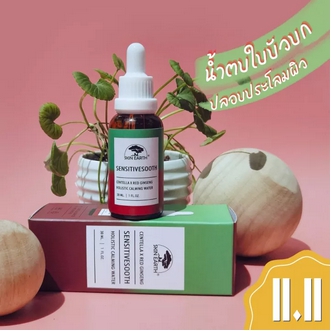 SKIN EARTH RED GINSENG + CENTELLA SENSITIVESOOTHE HOLISTIC CLAMIMG WATER รูปที่ 1