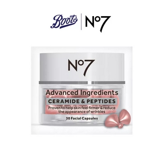 NO7 ADVANCED INGREDIENTS CERAMIDE & PEPTIDES 30 FACIAL CAPSULES รูปที่ 1