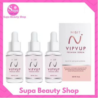 3 ขวด NISIT SERUM นิสิต เซรั่ม วิบวับ ใสวิงค์ พิงค์ออร่า Nisit VIPVUP Premium Serum ขนาด 15 มล.1ขวด รูปที่ 1