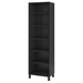 รูปย่อ Bookcase  storage unit H.202 cm. 5 adjustable shelves. Max. load 20 kgshelf.  Wood  Blackbrown รูปที่1