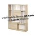 รูปย่อ Shelving  bookcase with 4 shelves with 12 compartments 120x160x29.5 cm. Maximum load: 5 kg. per level. Wood  Sand oak color รูปที่4