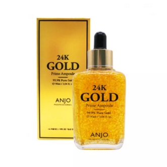 ของแท้ 100 ค่ะ ANJO 24K Gold Prime Ampoule 90 Ml⭐️🌟ของแท้ เซรั่มที่จะช่วยชะลอวัยทำให้ผิวหน้าสดใส ยกกระชับให้ผิวดูเต่งตึงต้านริ้วรอยก่อนวัย ด้วยส่วนผสมอันล้ำค่าจาก คาร์เวียร์ และทองคำบริสุทธิ์ 24K ถึง 99.9 รูปที่ 1