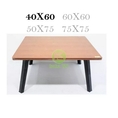 โต๊ะญี่ปุ่นลายไม้สีบีชเมเปิ้ล ขนาด 40x60 ซม. 16×24นิ้ว ขาพลาสติก ขาพับได้ kk kk kk99