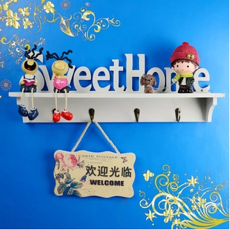 ชั้นวางของแบบติดผนัง แกะสลัก ชั้นวางของบนผนังห้อง ของตกแต่งบ้าน รูปที่ 4
