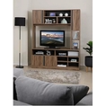 WINNER FURNITURE COSPENCER TV CABINET+HUTCH 150 CM. DARK BROWNGREY