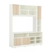 รูปย่อ INDEX LIVING MALL SPENCER TV Cabinet+Hutch 150 cm.  WhiteLurbana Oak รูปที่1