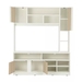 รูปย่อ INDEX LIVING MALL SPENCER TV Cabinet+Hutch 150 cm.  WhiteLurbana Oak รูปที่3