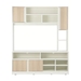 รูปย่อ INDEX LIVING MALL SPENCER TV Cabinet+Hutch 150 cm.  WhiteLurbana Oak รูปที่2