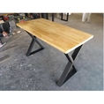 โต๊ะอาหาร โต๊ะทำงาน ไม้จริง ส ขาตัว x ขนาดกว้าง70cmxยาว140cmxสูง75cm