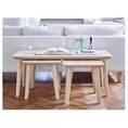 Coffee table 118x50 cm  Wood  Light brown