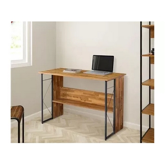 Home  office desk 110x75.5x55 cm. Max load 25 kg  Wood steel  Oak color รูปที่ 1
