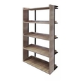 Shelving  bookcase with 5 shelves  Wood  Smoke color