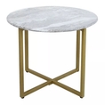 คุ้มราคา!!! โต๊ะกลาง CHARLOT ลายหิน สีขาว โต๊ะกลางและโต๊ะข้าง พร้อมส่ง