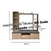 รูปย่อ Living room furniture  TV stand 160.5 x 40.3 x 163 cm. 3 boxes 1 glass door  Wood  Light brown dark oak รูปที่4