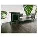 รูปย่อ TV stand  storage cabinet 160 x 40 x 55 cm. 4 drawers. Marble effect shelf  Wood  Mirror white black รูปที่3