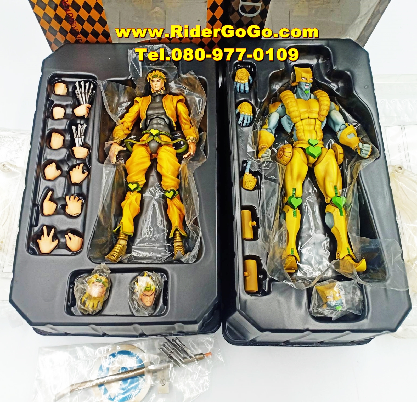 โมเดลโจโจ้ ล่าข้ามศตวรรษ ดิโอ เดอะเวิล์ด S.A.S Dio & The World JoJo's Bizarre Adventure Super Action Statue Figure สภาพสวยใหม่ของแท้จากประเทศญี่ปุ่น รูปที่ 3