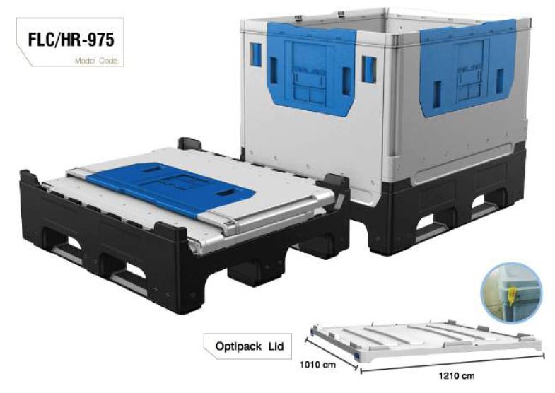 กล่องพลาสติกพับได้ Foldable Large Container  รูปที่ 1