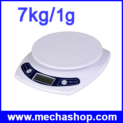 ตาชั่งดิจิตอล เครื่องชั่งอาหาร เครื่องชั่งราคาถูก 7kg ความละเอียด 1g Accuracy Home Use Digital Scale รูปที่ 1