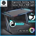 รูปย่อ ส่งฟรี…!!SOTIME โต๊ะคอมพิวเตอร์เกมมิ่ง โต๊ะอีสปอร์ต ไฟ RGB พร้อมไฟ LED โต๊ะคอมพิวเตอร์ ขารูปตัว Z ตามหลักสรีรศาสตร์ รูปที่1