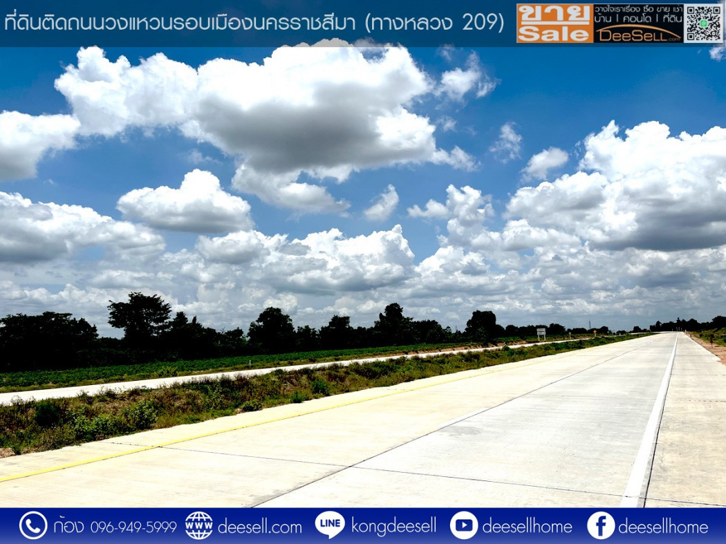 ขายที่ดินโคราช ขามทะเลสอ 7-1-42.7 ไร่ ติดถนนทางหลวง 290 รูปที่ 3