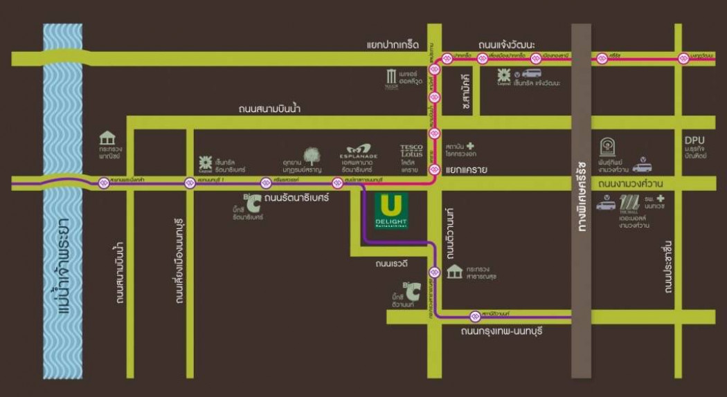 ให้เช่า คอนโด ห้องใหญ่ U DELIGHT รัตนาธิเบศร์ 41 ตรม. ใกล้ mrt ศูนย์ราชการ รูปที่ 10