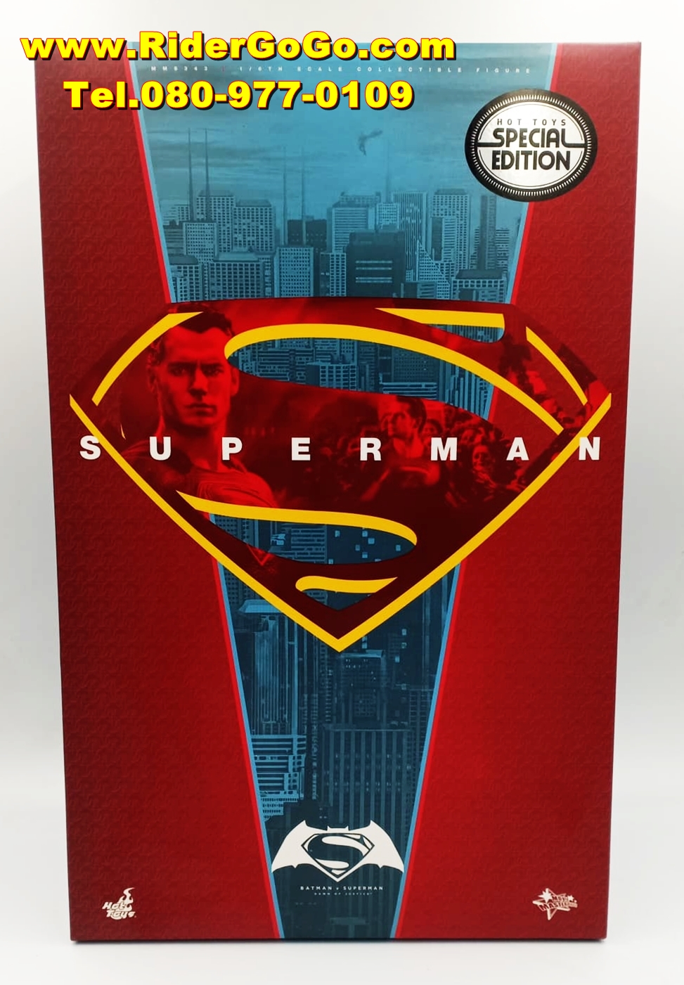 HOT TOYS Superman Justice League Black Suit TMS038 โมเดลซุปเปอร์แมนชุดสีดำ ภาคจัสติคลีก ของใหม่ของแท้ รูปที่ 2