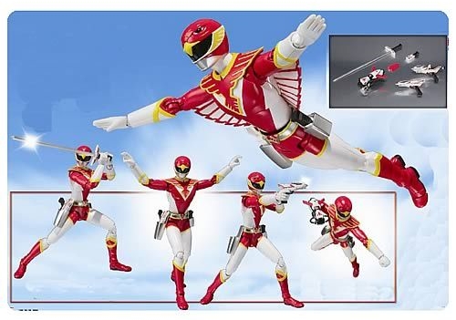 โมเดลฟิกเกอร์เรดฮอว์ก ตัวเอกจากเรื่องขบวนการเจ็ทแมน S.H.Figuarts Jetman Red Hawk สภาพสวยใหม่ของแท้จากประเทศญี่ปุ่น รูปที่ 5