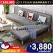 รูปย่อ สินค้าพร้อมส่ง MR CARLINO: KAZUKI 4 Seater โซฟา โซฟารูปตัวแอล โซฟาคุณภาพดี โซฟาพร้อมสตูลในตัว Foldable Sofa Bed  L Shape Sofa  Canvas Sofa  2 in 1 with 1 Year Warranty รูปที่4