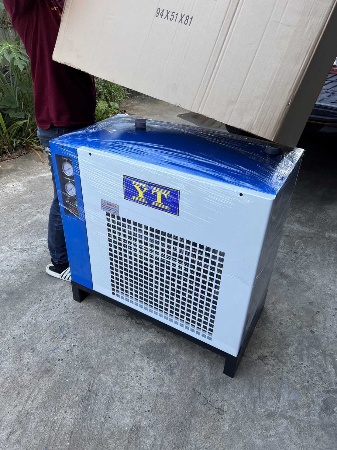 แอร์ไดร์เออร์ refrigerant air dryer เครื่องทำลมแห้ง ใช้กับปั๊มลม ขนาด 30 แรงม้า รูปที่ 1