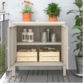 Beautiful durable standing 1 bookcase bookshelf KOLBJÖRN KOLBJÖRN cabinet inoutdoor beige 80x81 cm ikea shelving unit minimal shelving.