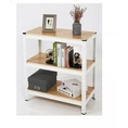 Shelving unit 3tier 76x40x85 cm. Whitelight wood