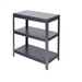 รูปย่อ Shelving unit 3tier 78x42x92 cm. Black รูปที่2