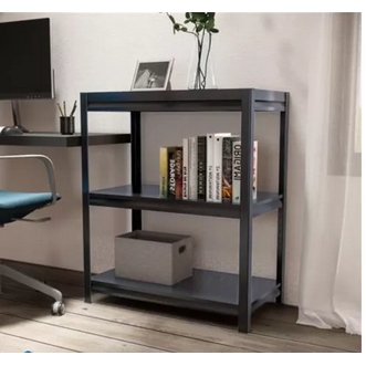 Shelving unit 3tier 78x42x92 cm. Black รูปที่ 1