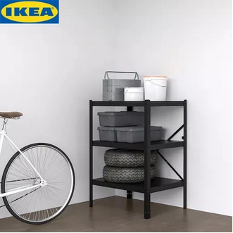 IKEA BROR บรูร์ ชั้นวางของชั้นโลหะ คงทนแข็งแรง ทนต่อความชื้นและคราบสกปรก รวมทั้งรองรับน้ำหนักได้มาก ขนาด85x55x110 ซม. รูปที่ 1