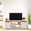 SB Design Square LOOMS ตู้วางทีวี ขนาด 117 ซม. รุ่น GANSO สีขาว 117x41x43